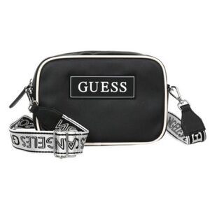 New GUESS Littleton Faux Leather Logo Crossbody - Black